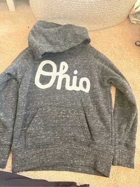 HOMAGE Ohio Crewneck Pullover - Charcoal with White Script